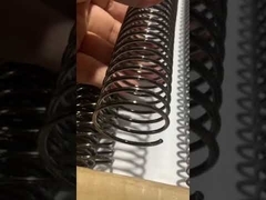 6.4-50MM Electroplating Black Bundled Spiral Coil Suitable For Notebook