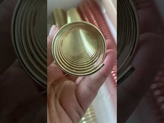 Spot Inner Diameter 16MM Gold-Plated Bundled Spiral Coil Suitable For Notebook