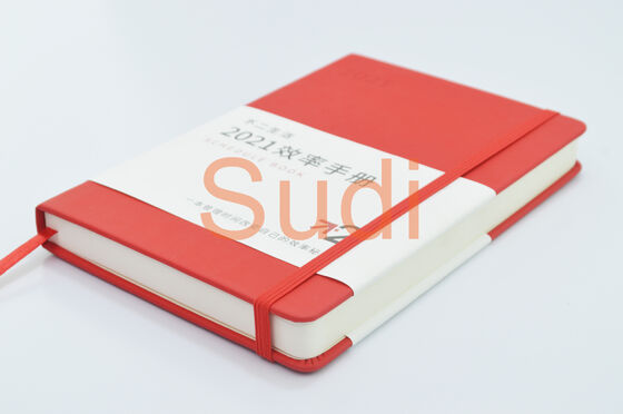 Elastic Band 128 sheets 21cm Hardcover Leather Notebook