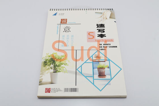 Ivory Coil Leather Cover A3 Spiral Binding Books