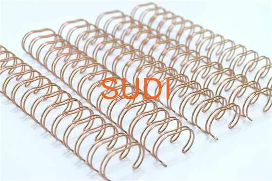 Bronzing 320 Sheets Of 38 Mm Rose Wire O Bindings For Notebook Calendar