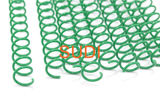 Grass Green 20mm Binding Plastic Coil , 3/4 Inch PET Plastic Spiral Binding Coil