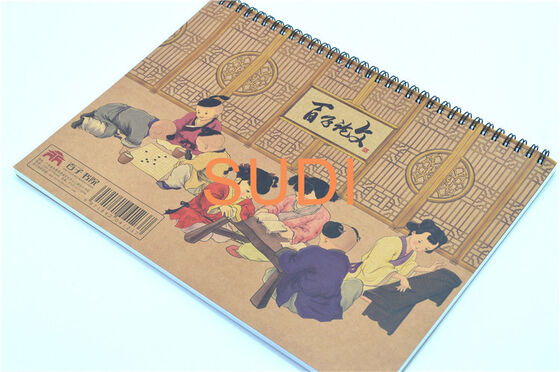 Single Binding Spiral Pantone 120gsm Spiral Bound Presentation Book