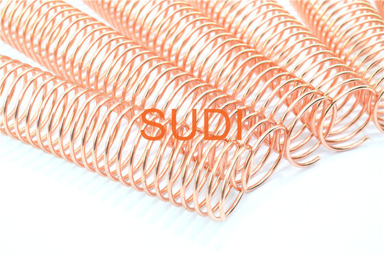 7/8" Electroplated Metal Spiral Coil Binding Spines For Loop Leaf Coil Book