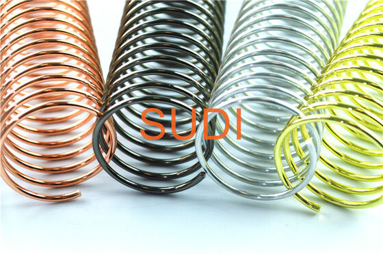 Electroplated 3/4" Notebook Coil Binding For Reports
