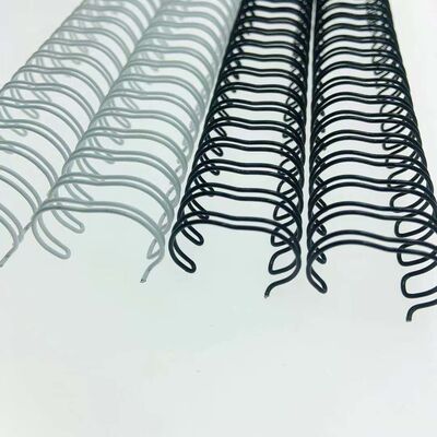 RoHS A4 Length Black White Double Loop Wire Spiral Binding Coils