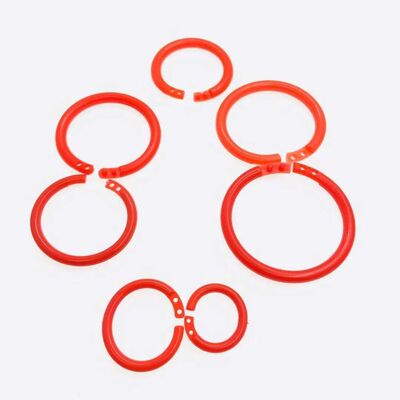 CPST 8mm 14mm Plastic Double Buckle Ring for Book binding