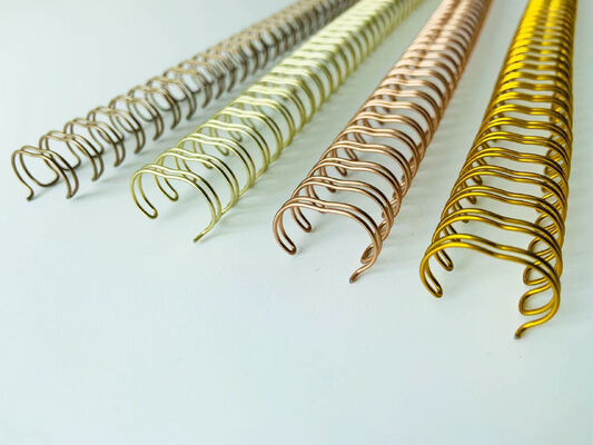 Diaries Usage 6.4-44mm Double Loop Binding Supplies Gold / Colored