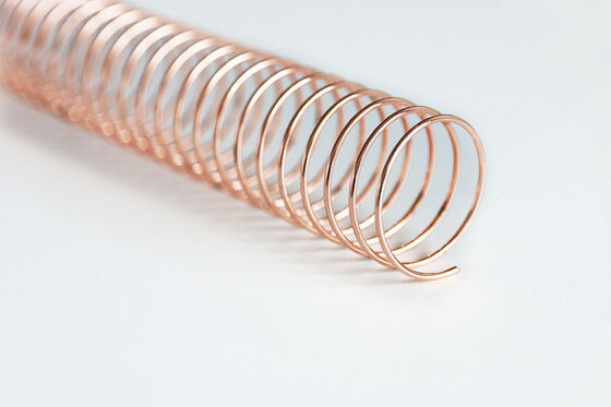 Gold Plated 50mm 4:1 12" Coil Binding Service For Book Binding