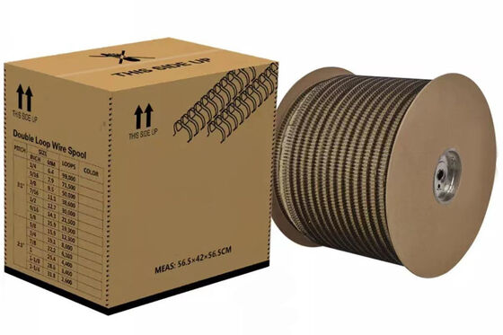 1/2" 12.7mm 3:1 Pitch Black And White Wire O Bound for Book Binding