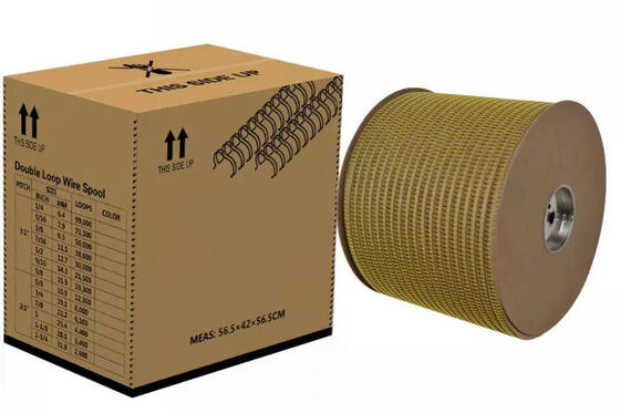 1/4"-3/4" 3:1 Pitch Reel Metal Wire Binding For Wall Calendar / Desk Calendar