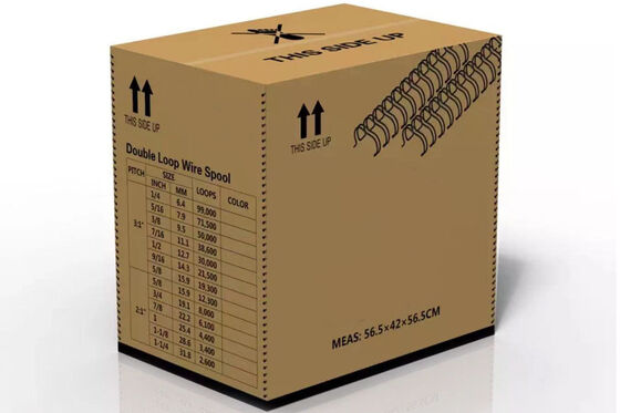 1/4"-3/4" 3:1 Pitch Reel Metal Wire Binding For Wall Calendar / Desk Calendar