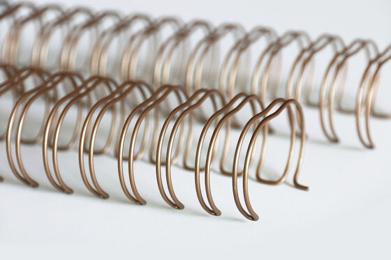 Brochures And Documents Gold Bronze Wire O Binding 44MM 2:1 Pitch