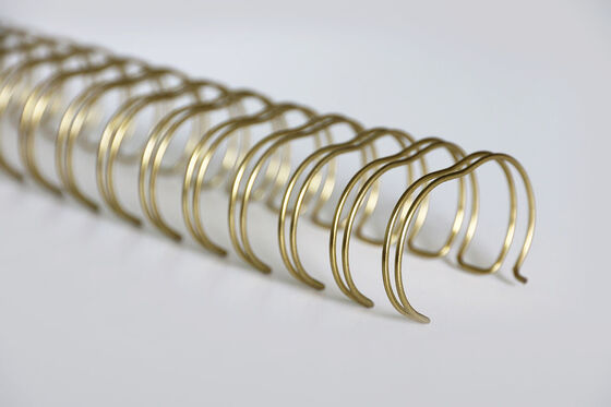 44MM 2:1 Pitch Gold Bronze Wire O Binding Nylon Coating 38.6mm