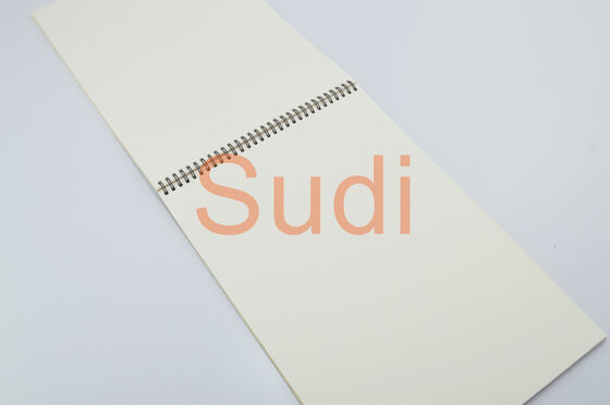 Ivory Coil Leather Cover A3 Spiral Binding Books