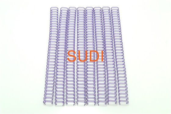 Steel Core Purple Color 41mm Double Spiral Binding