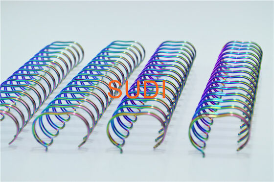 Rainbow Gold 5/8 Inch-1-3/4 Inch Wire O Bindings, Suitable For High-End Notebooks