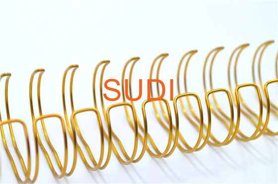 Spacing 2:1 1-3/4 Inch Gold Wire O Binding, Suitable For Notebook Calendar