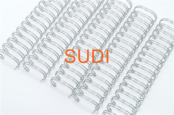 Twin Loop Coated Steel ODM 2:1 Pitch Metal Binding Coils