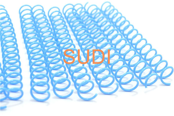 Strong Tension Strength Sky Blue 2.79mm Plastic Spiral Binding Coils
