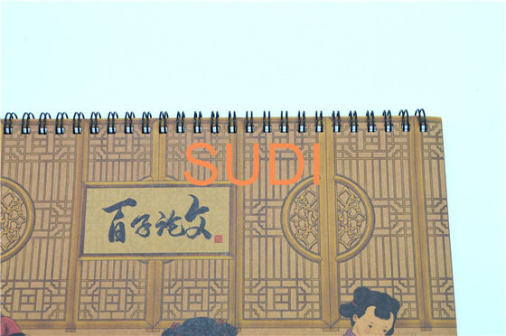 Single Binding Spiral Pantone 120gsm Spiral Bound Presentation Book