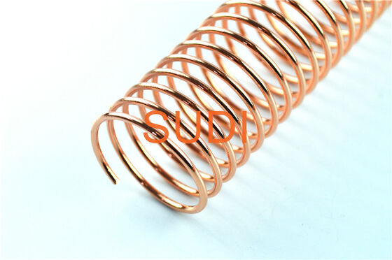 Copper Metal Spiral Binding Coils , 2mm Single Book Binding Wire