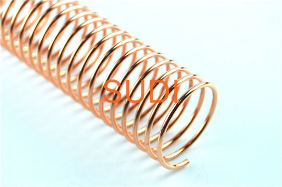 Copper Metal Spiral Binding Coils , 2mm Single Book Binding Wire