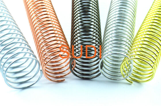 Electroplated 3/4" Notebook Coil Binding For Reports