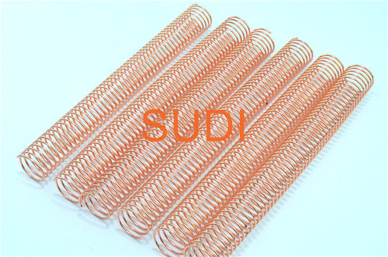7/8" Electroplated Metal Spiral Coil Binding Spines For Loop Leaf Coil Book