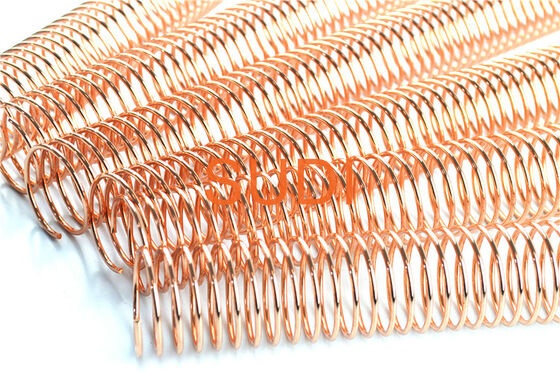 48MM 12" Pitch 4:1 Metal Coil Bound Spine Gold Plated Material