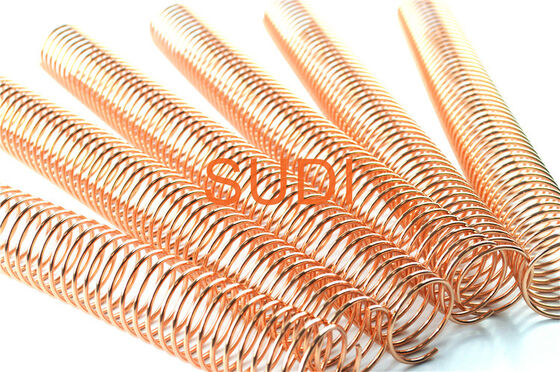 48MM 12" Pitch 4:1 Metal Coil Bound Spine Gold Plated Material