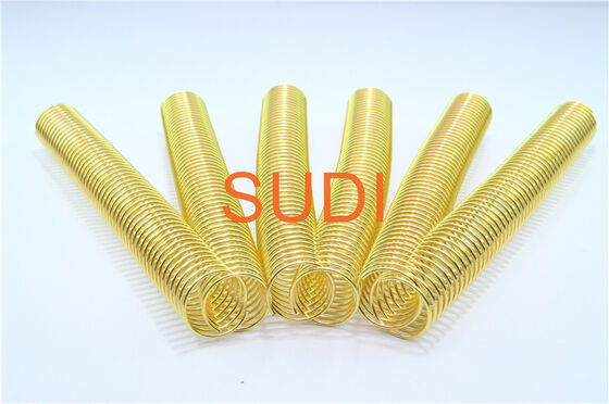 4:1 Gold 12" Plated Spiral Bound Coil