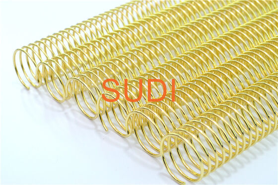 Gold-Plated Durable 1-3/8 Inch Spiral Binding Coil For High-End Notebooks