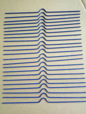 50cm Length Nylon Coated 2mm Dia Wire Calendar Hanger Hooks