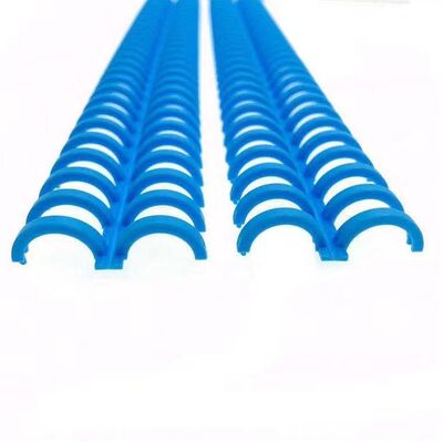 Blue ABS PP Plastic Ring Spiral Plastic Binding Clip For Folder Notebook