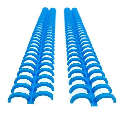 Blue ABS PP Plastic Ring Spiral Plastic Binding Clip For Folder Notebook