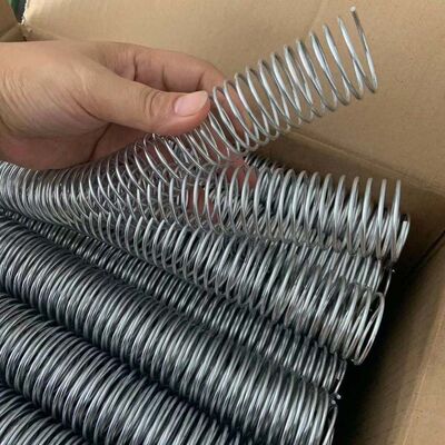 Wire Diameter 2.0mm Electroplating Notebook Silver Spiral Binding Coil
