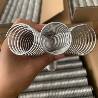 Wire Diameter 2.0mm Electroplating Notebook Silver Spiral Binding Coil