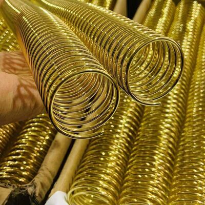 13-80mm Gold-Plated Binding Spiral Coil Suitable For Notebook Desk Calendar