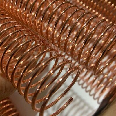 32MM Rose Gold Electroplated Metal Spiral Wire O, Suitable For High-End Notebooks