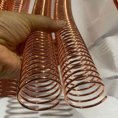1-1/8 Inch Metal Spiral Binding Coil 2.0MM Wire Diameter, Used For High-End Notebooks