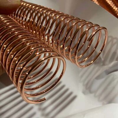 1-1/8 Inch Metal Spiral Binding Coil 2.0MM Wire Diameter, Used For High-End Notebooks