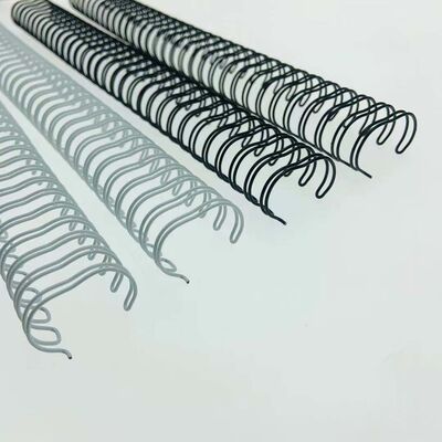 RoHS A4 Length Black White Double Loop Wire Spiral Binding Coils