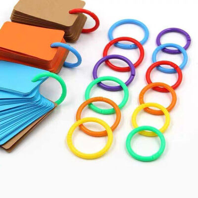 PE Plastic Snap Lock Binding Rings 15 20 27 28 32 35 40mm