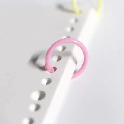 Colorful Plastic Binding Buckle 8 14 18 22 25 30 40mm For Notebook