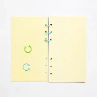 Color Plastic Loose Leaf Double Clasp 15 20 27 28 32 35 40mm