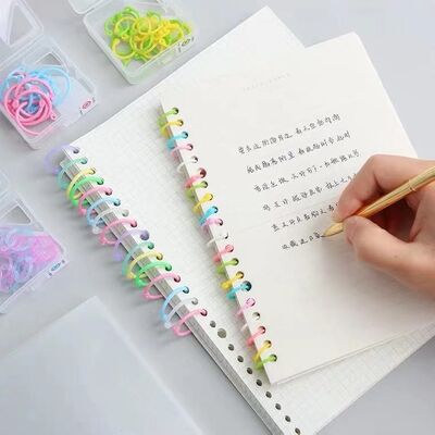 Color Plastic Loose Leaf Double Clasp 15 20 27 28 32 35 40mm