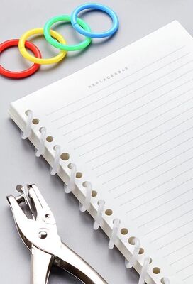 Color Plastic Loose Leaf Double Clasp 15 20 27 28 32 35 40mm