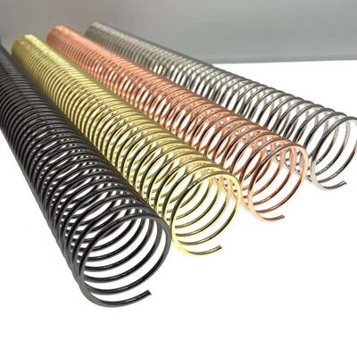 13-80mm Gold-Plated Binding Spiral Coil Suitable For Notebook Desk Calendar