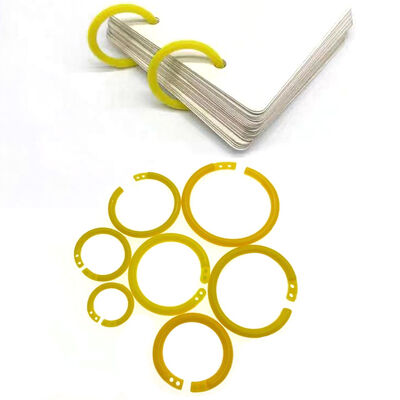 Movable 15 - 50MM Plastic Loose Leaf Rings For Binding Books
